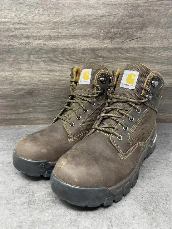 Carhartt Rugged Flex Waterproof Work Boots Mens Size 9.5 W Brown - Picture 2 of 10